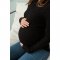 Гольф для беременных и кормящих Lullababe Dublin Черный LB06DB136