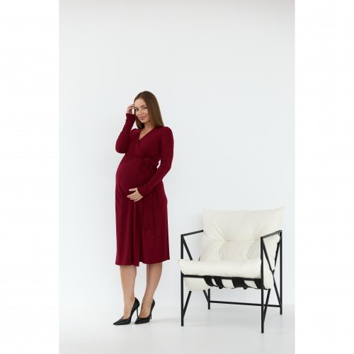 Платье для беременных и кормящих Lullababe Bondy Bordeaux Бордовый LB05BN104