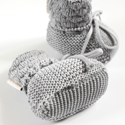 Вязанные пинетки Magbaby Scales 0 - 12 мес Серый 134400