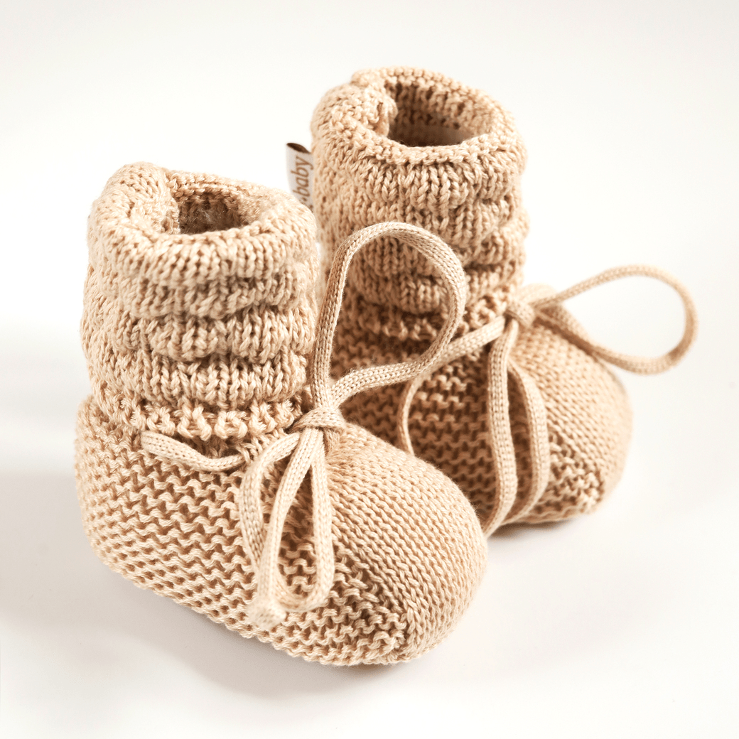 Вязанные пинетки Magbaby Scales 0 - 12 мес Бежевый 134404