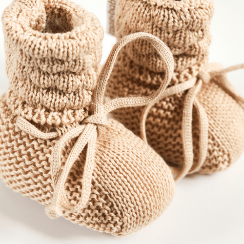 Вязанные пинетки Magbaby Scales 0 - 12 мес Бежевый 134404