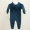 Демисезонный комбинезон для новорожденных ELA Textile&Toys 0 - 2 лет Трикотаж на флисе Синий HR001NB