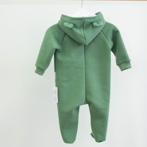 Демисезонный комбинезон для новорожденных ELA Textile&Toys 0 - 2 лет Трикотаж на флисе Фисташковый HR001PS