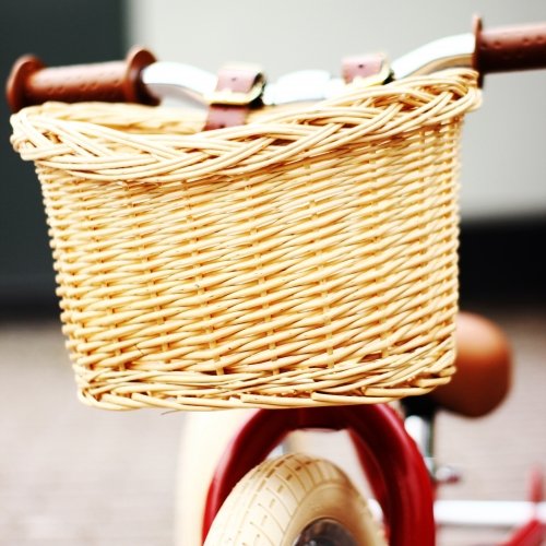 Велосипедная корзинка на кожаных ремнях Trybike 