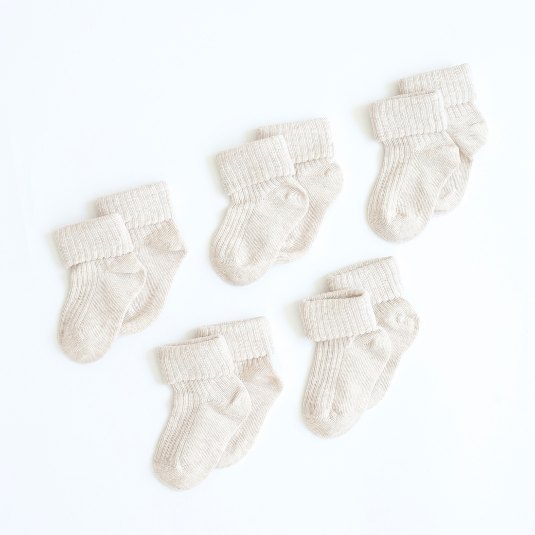 Носки детские Magbaby Base 0 - 12 мес Бежевый меланж 5 шт 133199 Носки детские Magbaby Base 0 - 12 мес Бежевый меланж 5 шт 133199