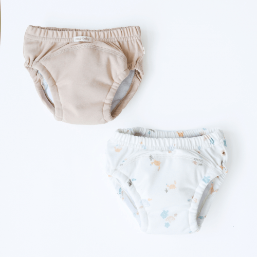 Тренировочные трусики детские 2 шт Magbaby Kamil Краб Бежевый/Белый 132433