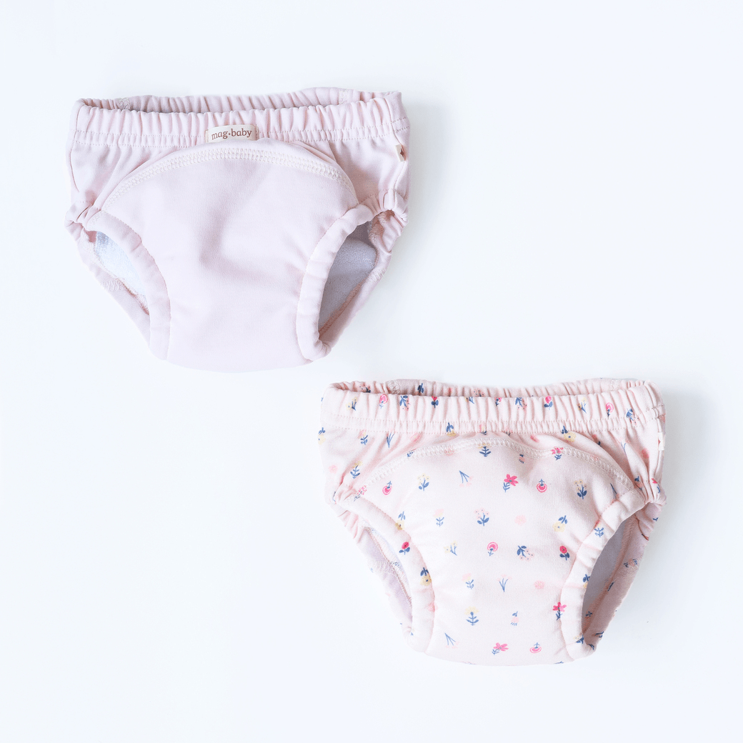 Тренировочные трусики детские 2 шт Magbaby Kamil Полевые цветы Светло-розовый 132439