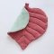 Двусторонний коврик в детскую ELA Textile&Toys Листик Розовый/Фисташковый 150х120 см CL003DRP