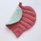 Конверт на выписку ELA Textile&Toys Листик Велюр Розовый/Фисташковый 90х95 см EL001DRP