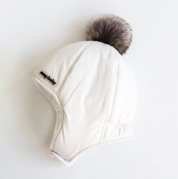 Зимняя шапка детская Magbaby Аляска 2-5 лет Светло-бежевый 122163