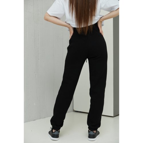 Спортивные штаны для беременных с начесом Lullababe Frankfurt Черный LB12FR136