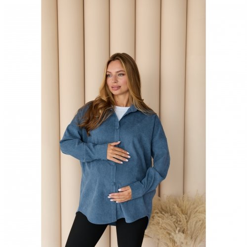 Рубашка для беременных и кормящих Lullababe Varna Denim Синий LB09VR148