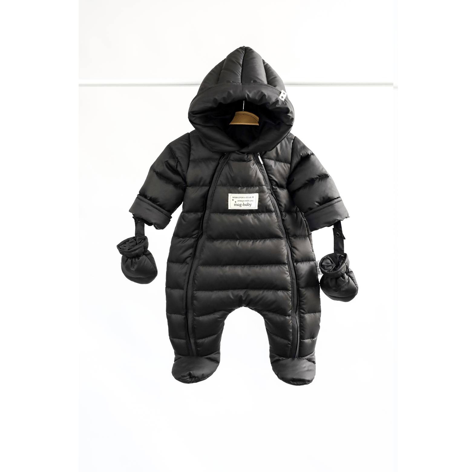 Демисезонный комбинезон для новорожденных Magbaby Mellow 0 - 12 мес Черный 132554 Демисезонный комбинезон для новорожденных Magbaby Mellow 0 - 12 мес Черный 132554