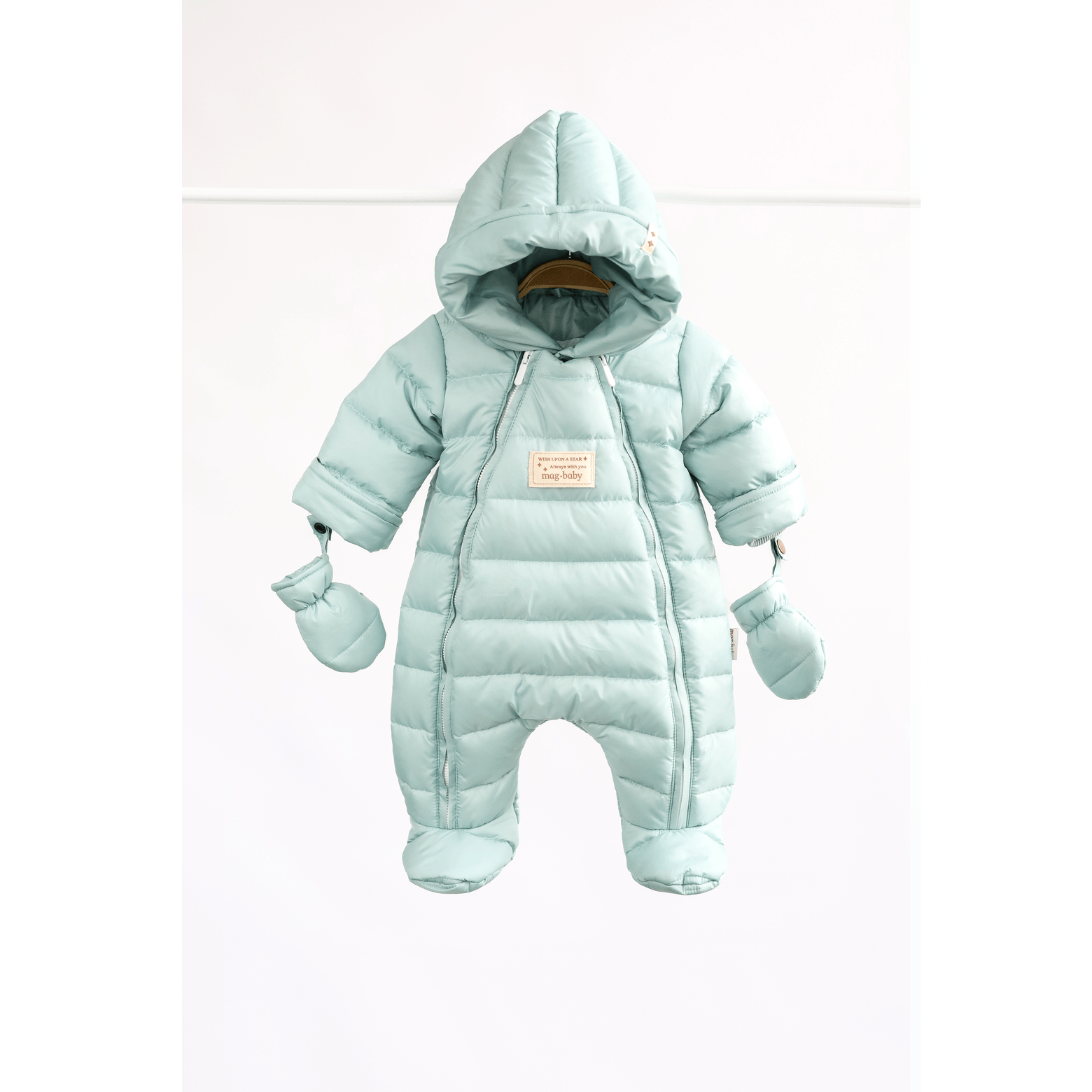 Демисезонный комбинезон для новорожденных Magbaby Mellow 0 - 12 мес Мятный 132562 Демисезонный комбинезон для новорожденных Magbaby Mellow 0 - 12 мес Мятный 132562