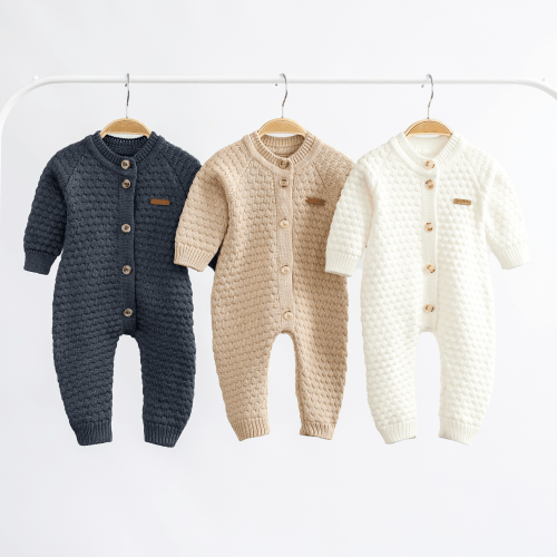 Вязаный человечек для новорожденных Magbaby Scales 0 - 9 мес Серый 132494