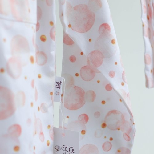 Пижама детская ELA Textile&Toys Пузырьки 2 - 7 лет Сатин Розовый PJ004SP