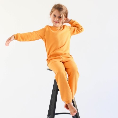Детский костюм ELA Textile&Toys Basic 2 - 8 лет Футер Горчичный SBT001MT