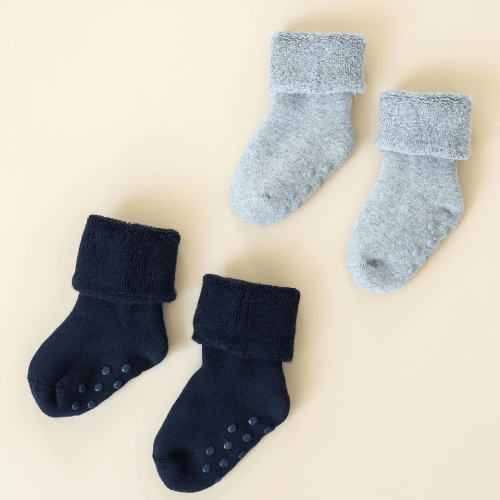 Носки детские Magbaby Terry 0 - 24 мес Синий/Серый 2 шт 133898