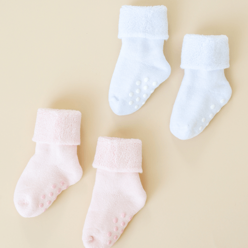Носки детские Magbaby Terry 0 - 24 мес Белый/Розовый 2 шт 133890