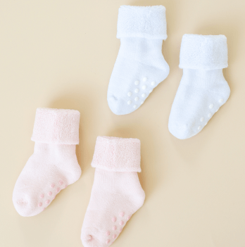 Носки детские Magbaby Terry 0 - 24 мес Белый/Розовый 2 шт 133890