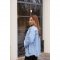Рубашка для беременных и кормящих Lullababe Geneva Blue Голубой LB09GЕ107