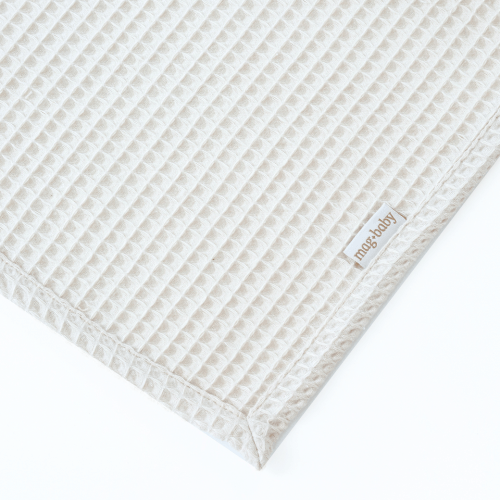 Вафельное полотенце для ухода за новорожденным Magbaby Wafel 90х85 см Слоновая кость 112302