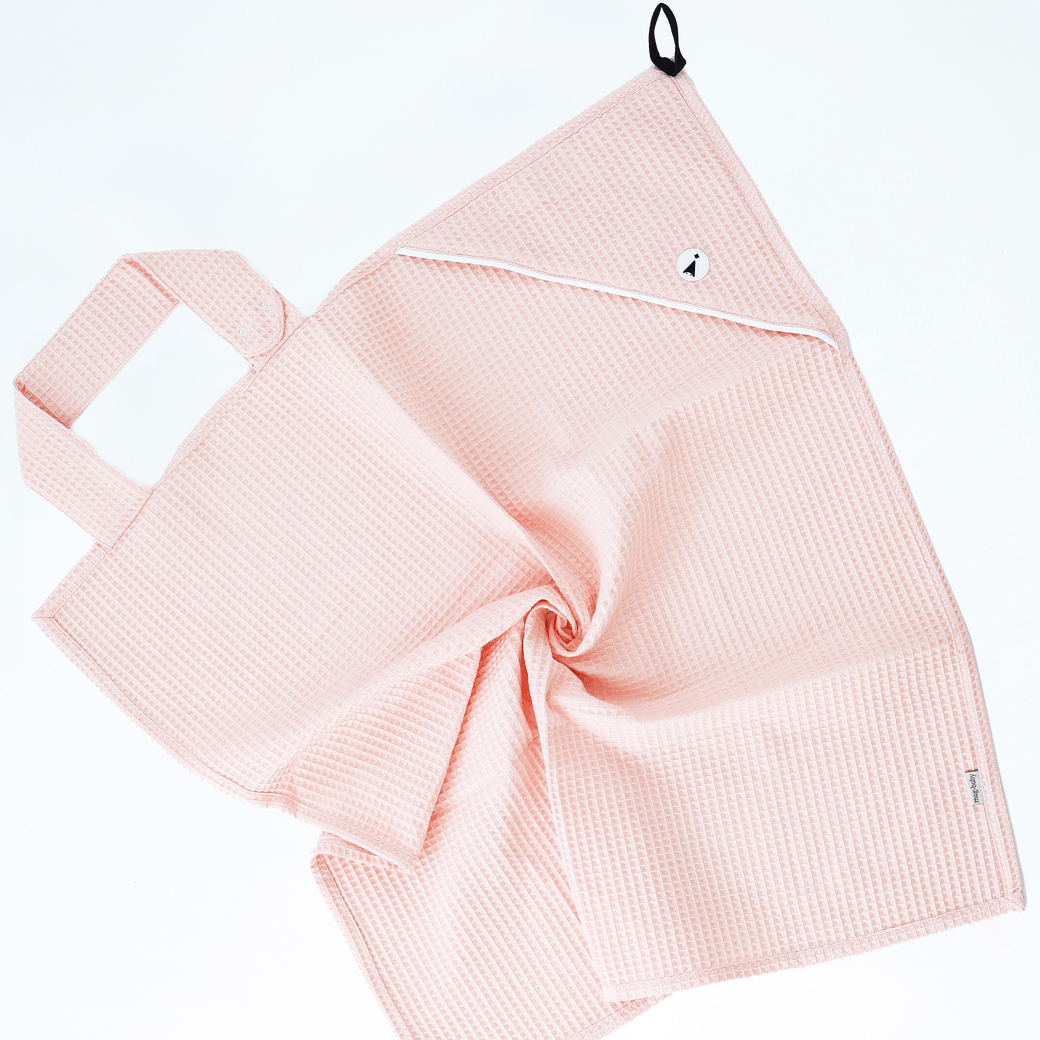 Вафельное полотенце для ухода за новорожденным Magbaby Wafel 90х85 см Пудровый 104194