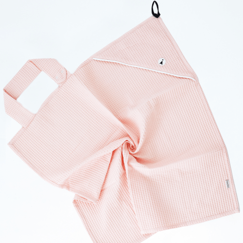 Вафельное полотенце для ухода за новорожденным Magbaby Wafel 90х85 см Пудровый 104194