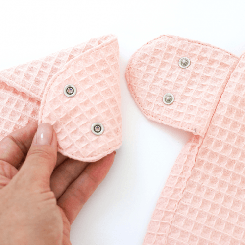 Вафельное полотенце для ухода за новорожденным Magbaby Wafel 90х85 см Пудровый 104194