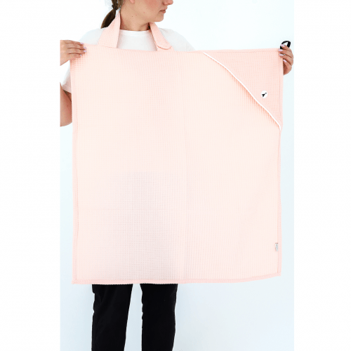 Вафельное полотенце для ухода за новорожденным Magbaby Wafel 90х85 см Пудровый 104194