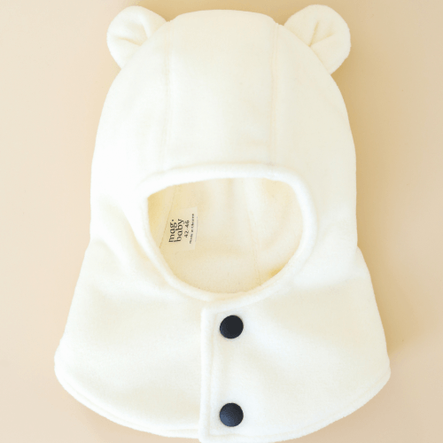 Демисезонная шапка шлем для новорожденных MagBaby Yumi 0 - 6 лет Молочный 133965