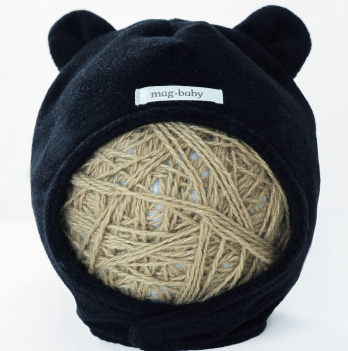 Демисезонная шапка на флисе для новорожденных MagBaby Ted 0 - 6 лет Черный 133995