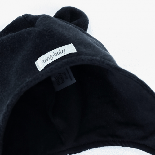 Демисезонная шапка на флисе для новорожденных MagBaby Ted 0 - 6 лет Черный 133995