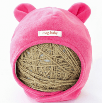 Демисезонная шапка на флисе для новорожденных MagBaby Ted 0 - 6 лет Малиновый 134065