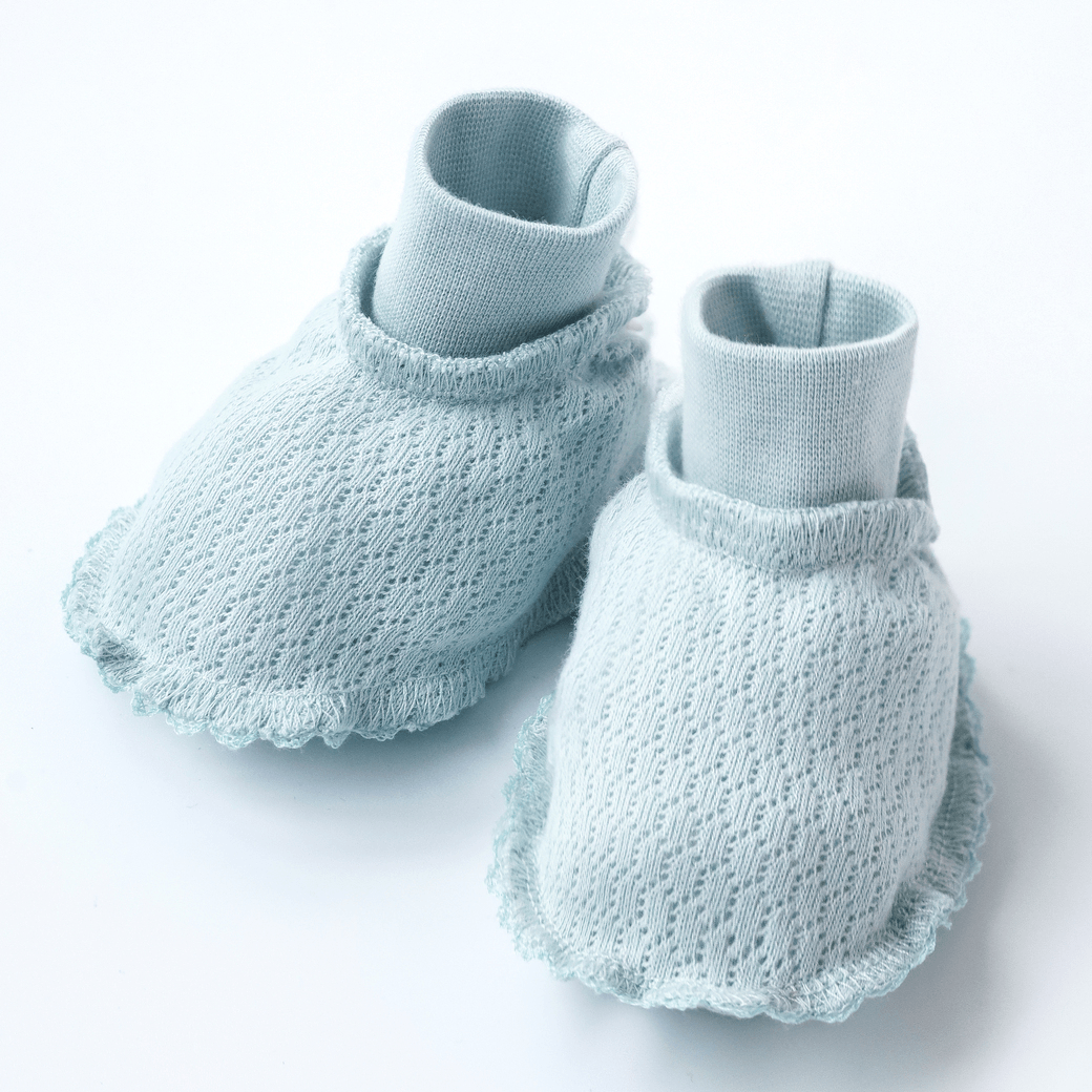 Пинетки Magbaby Honey 0 - 12 мес Трикотаж трансферли Светло-голубой 134528