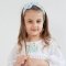 Летнее платье для девочки ELA Textile&Toys Ukraine Цветы 7 - 9 лет Муслин Белый/Желтый/Голубой EDМ001YB