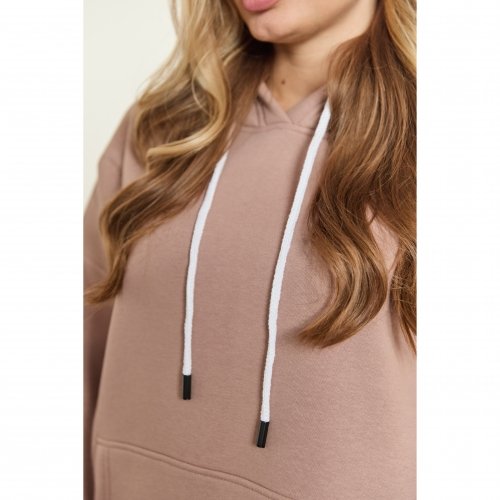 Худи для беременных и кормящих с начесом Lullababe Buffalo Beige Бежевый LB14BF140