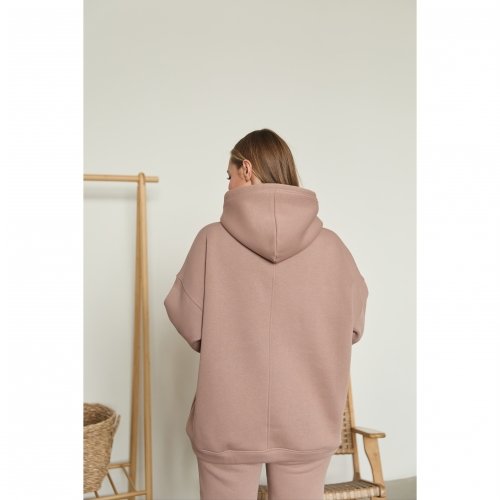 Худи для беременных и кормящих с начесом Lullababe Buffalo Beige Бежевый LB14BF140