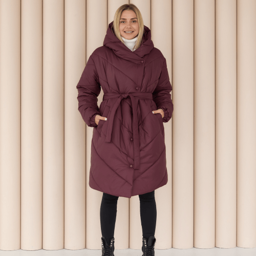 Зимняя куртка для беременных 2 в 1 Lullababe Malmo Бордовый LB01ML117