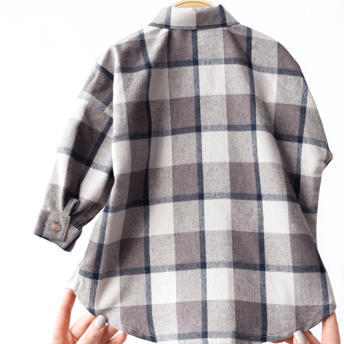 Детская рубашка Magbaby Aldo 1 - 6 лет Рубашечная ткань Коричневый 134220