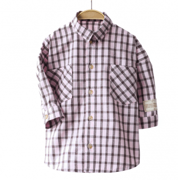 Детская рубашка Magbaby Aldo 1 - 6 лет Рубашечная ткань Розовый 134234