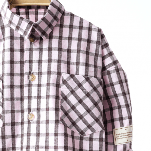 Детская рубашка Magbaby Aldo 1 - 6 лет Рубашечная ткань Розовый 134234