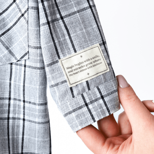 Детская рубашка Magbaby Aldo 1 - 6 лет Рубашечная ткань Серый 134227