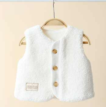 Меховая жилетка детская Magbaby Tino 0 - 24 мес Искусственный мех Молочный 134270