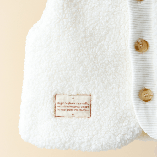 Меховая жилетка детская Magbaby Tino 0 - 24 мес Искусственный мех Молочный 134270