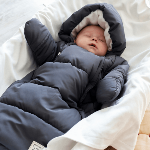 Зимний комбинезон конверт для новорожденных Magbaby Zuma 0 - 6 мес Графитовый 120456