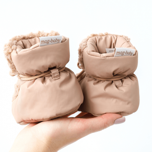 Пинетки сапожки Magbaby Buff 0 - 12 мес Коричневый 134252