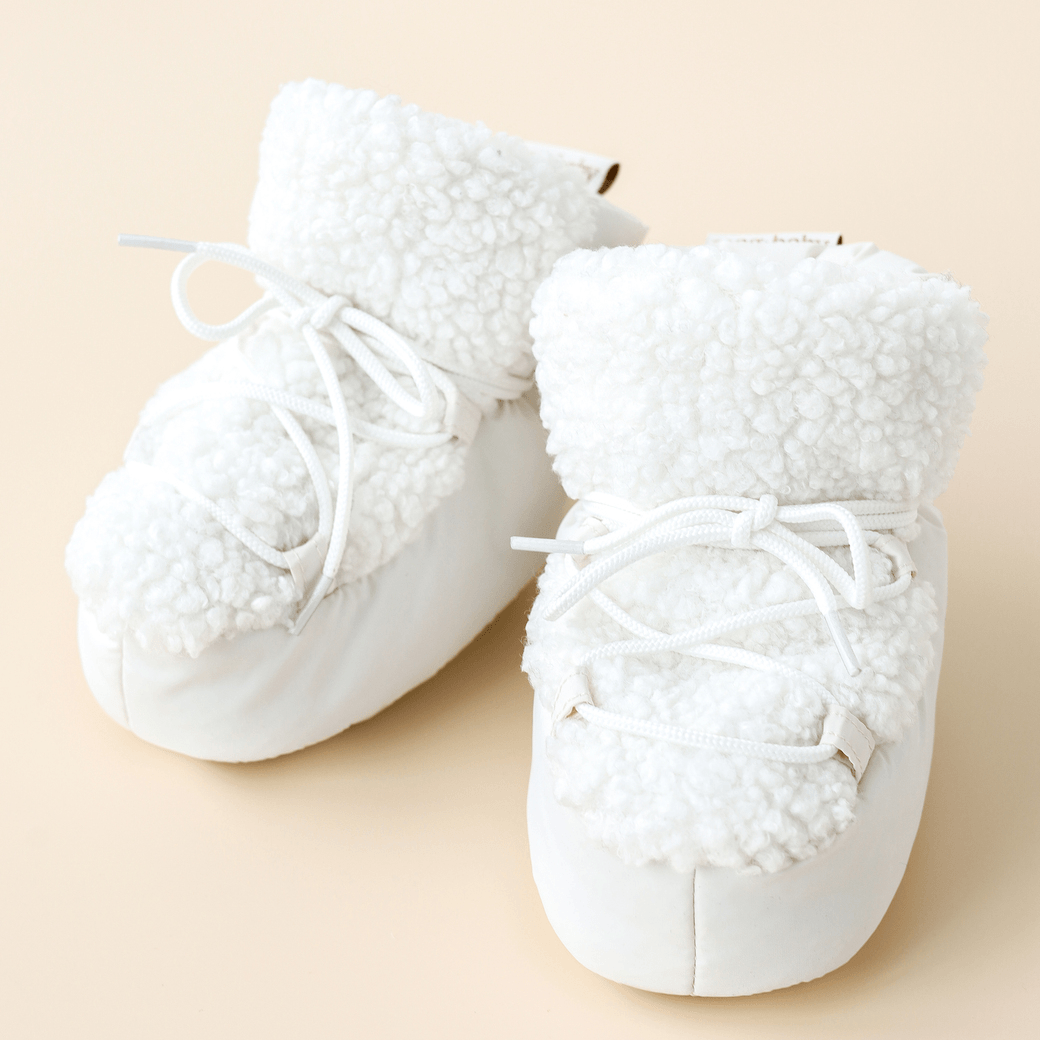 Пинетки сапожки Magbaby Buff 0 - 12 мес Молочный 134250