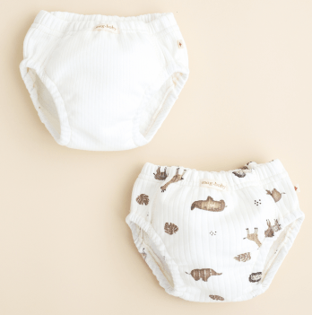 Тренировочные трусики детские 2 шт Magbaby Kamil Животные Молочный/Коричневый 132318