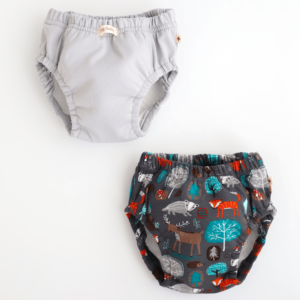 Тренировочные трусики детские 2 шт Magbaby Kamil Лес Серый 132309